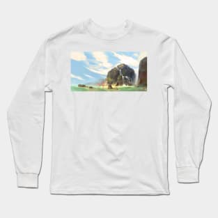 Flamingo Beach Long Sleeve T-Shirt